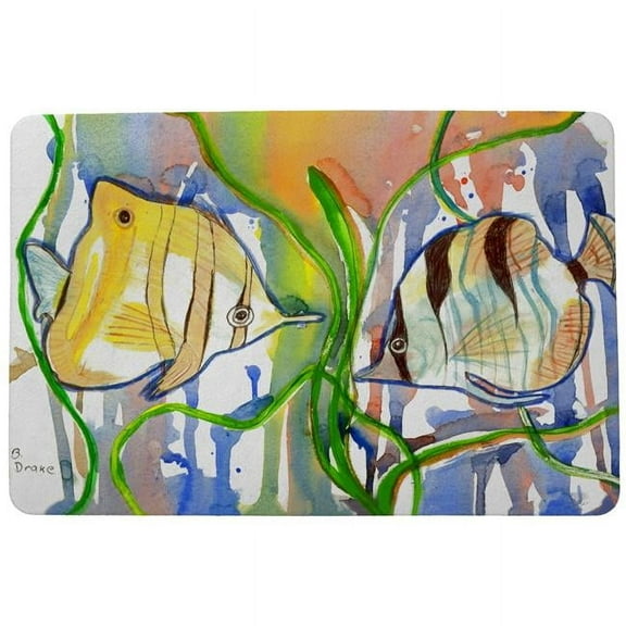 Betsy Drake DM305 Angelfish Door Mat - 18 x 26 in.