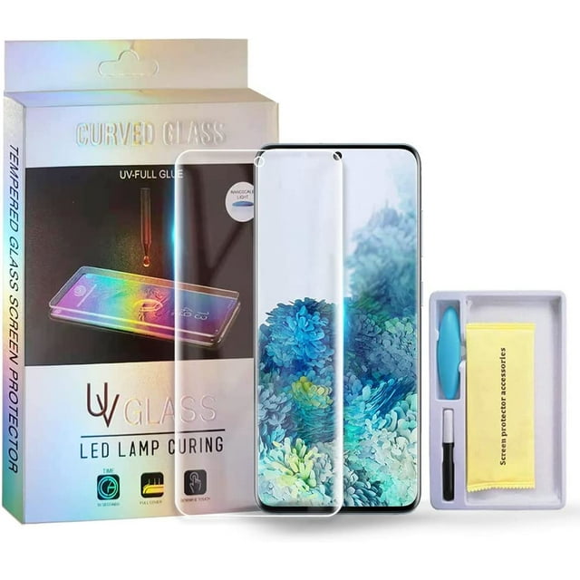 For Samsung Galaxy S20FE Clear UV Liquid Gel Tempered Glass Screen Protector Film Guard