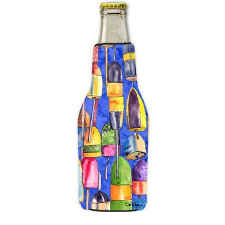 

Carolines Treasures 8723BOTTLE Lobster Bouys Longneck Beer bottle sleeve Hugger With Zipper - 12 oz.