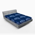 thumbnail image 2 of Ambesonne Petunia Artwork Fitted Sheet, Winter Floral Art, King Size, Dark Lavender Pale Blue, 2 of 5