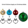 thumbnail image 3 of Pegatinas de Grinch para adornos, decoraciones navideñas, pegatinas de cara de Grinch, pegatinas para tazas, suministros para fiesta escolar en casa, 3 of 3