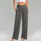thumbnail image 1 of MKLEKYY Pantalones deportivos para mujer Pantalones de yoga holgados informales con bolsillos y cintura sólida para mujer, 1 of 3