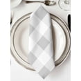 thumbnail image 2 of Cloth Napkins Set of 8 - 20x20 Inches, Grey Plaid Washable Reusable Table Napkins, Spring Summer Farmhouse Buffalo Checkered Soft & Absortbent Dining Napkin for Party Wedding Hotel Restaurant, 2 of 8