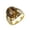 Gold Brown, variant on Men Women's Stainless Steel Ring Personalized Jewelry Gold Brown Size 11