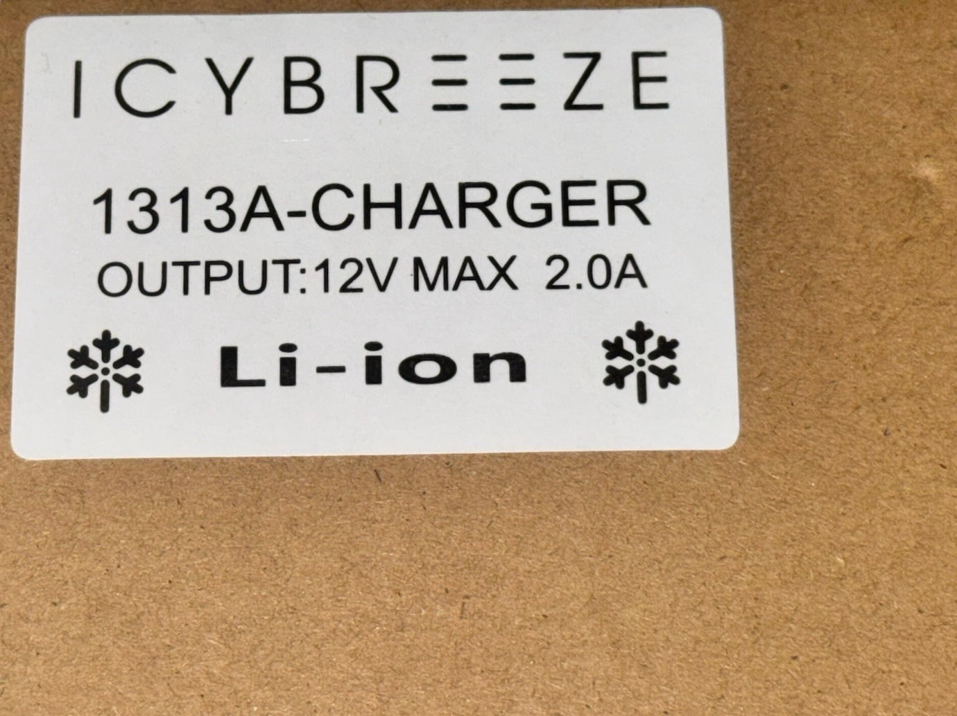 Icybreeze OEM 12V Lithium-Ion Battery Charger