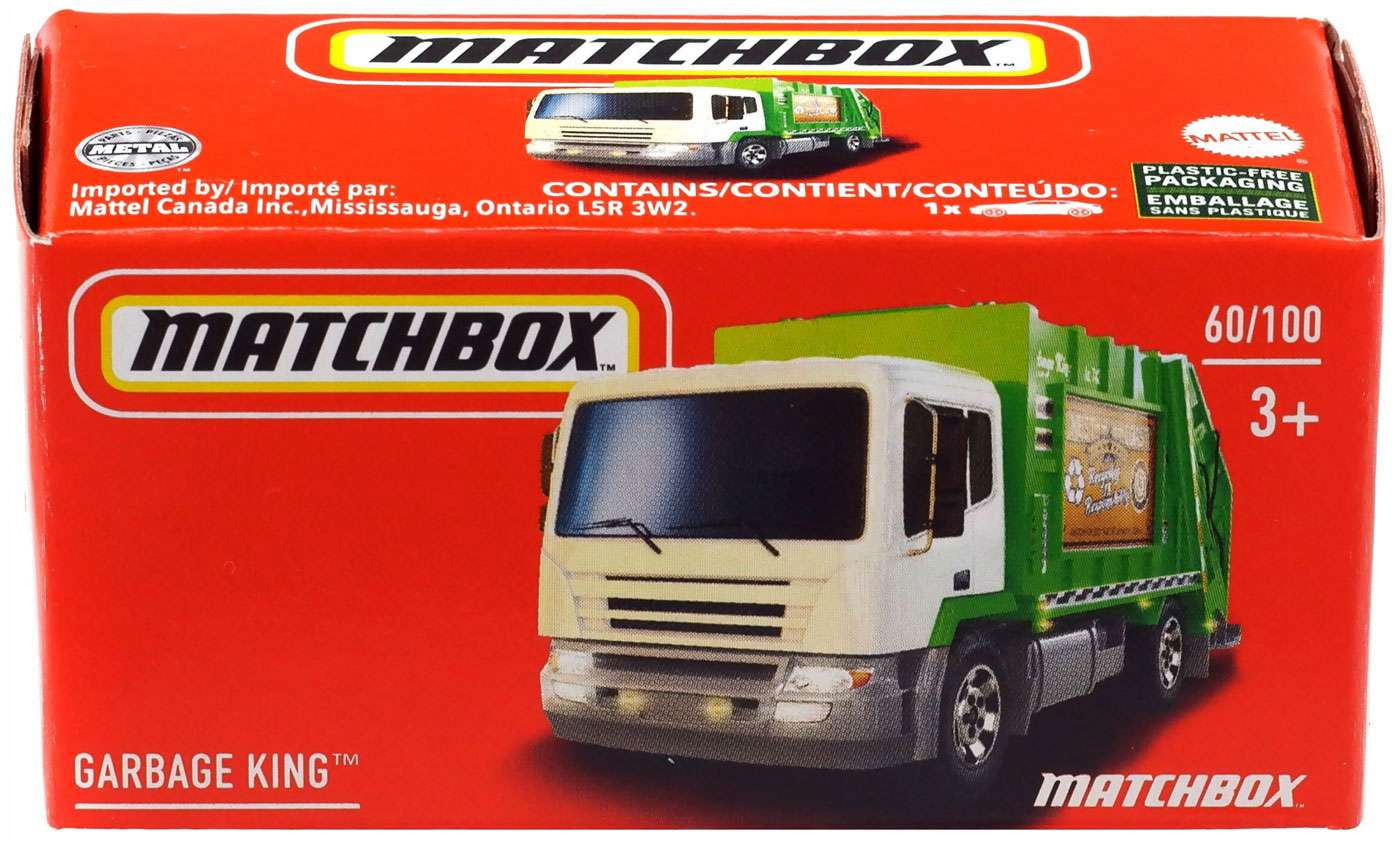 Matchbox Working Rigs Metal Vehicle - GARBAGE KING XL (Red