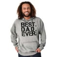 thumbnail image 4 of Best Dad Ever Cool Fathers Day Gift Hoodie Hooded Sweatshirt Men Brisco Brands M, 4 of 6