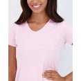 thumbnail image 3 of Real Essentials 5 Pack: Women's Short Sleeve V-Neck Activewear T-Shirt Dry-Fit Wicking Yoga Top (Available in Plus), 3 of 6