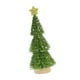 thumbnail image 5 of Mini árbol de Navidad artificial con nieve de 25 cm con base de madera, decoración navideña para mesa, fiestas, Año Nuevo y Navidad. Verde, 5 of 8