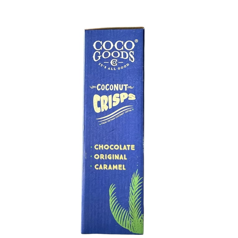 CocoGoods Co Organic Coconut Crisps Chips 3.5 oz, Chocolate