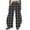 Dark Gray A, variant on Ashirexll Pants for Women, Wide Leg Pants Woman, Fashion Plaid Printed Loose Casual Pants Summer Elastic Waist and Wide Leg Pants with Pockets