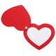 thumbnail image 4 of GOOHOCHY Mini espejo de viaje en forma de corazón con funda de piel sintética, bonito espejo de bolsillo para niñas, espejo de maquillaje, espejo de bolsillo en forma de corazón., 4 of 8