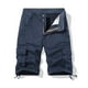 thumbnail image 1 of pstuiky Pantalones cortos para hombre, Pantalones cortos cargo casuales de moda para hombre, con bolsillos y botones, cintura elástica Pantalones cortos cargo, 1 of 3