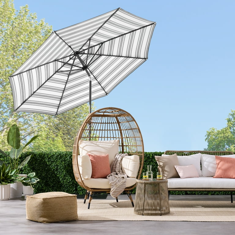 best gray patio umbrella with lights Best Choice Products 10ft Solar LED Lighted Patio Umbrella w/ Tilt Adjustment, UV-Resistant Fabric