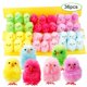 thumbnail image 4 of Bewildely Coloridos pollitos de Pascua de chenilla, paquete de 36 para capó de cesta y diversión en la fiesta Kits de decoración para fiestas, 4 of 6