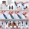 thumbnail image 4 of Mistaha Kit d'Outils Électriques Sans Fil 4V avec Broyeur et Tournevis 2-en-1, Réglage à 5 Vitesses, Tournevis Réversible, Charge USB Type-C, Lumière LED 1W, 4 of 6