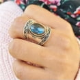 thumbnail image 2 of HOOUN Boho Vintage Women 925 Silver Cubic Zircon Rings Wedding Ring Jewelry Size 6-10-8-Style 2, 2 of 7