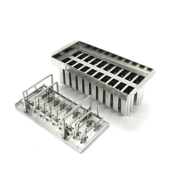 Miumaeov 20x Stainless Steel Ice Pop Molds Ice Cream Stick Holder Frozen Ice Lolly Molds Ice Cream Pop Maker