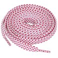 thumbnail image 1 of INSPIRE CHIC Lacets Plats Creux Double Couche Unisexes pour Espadrilles 140 cm/55 Pouces Blanc-Rouge, 1 of 4