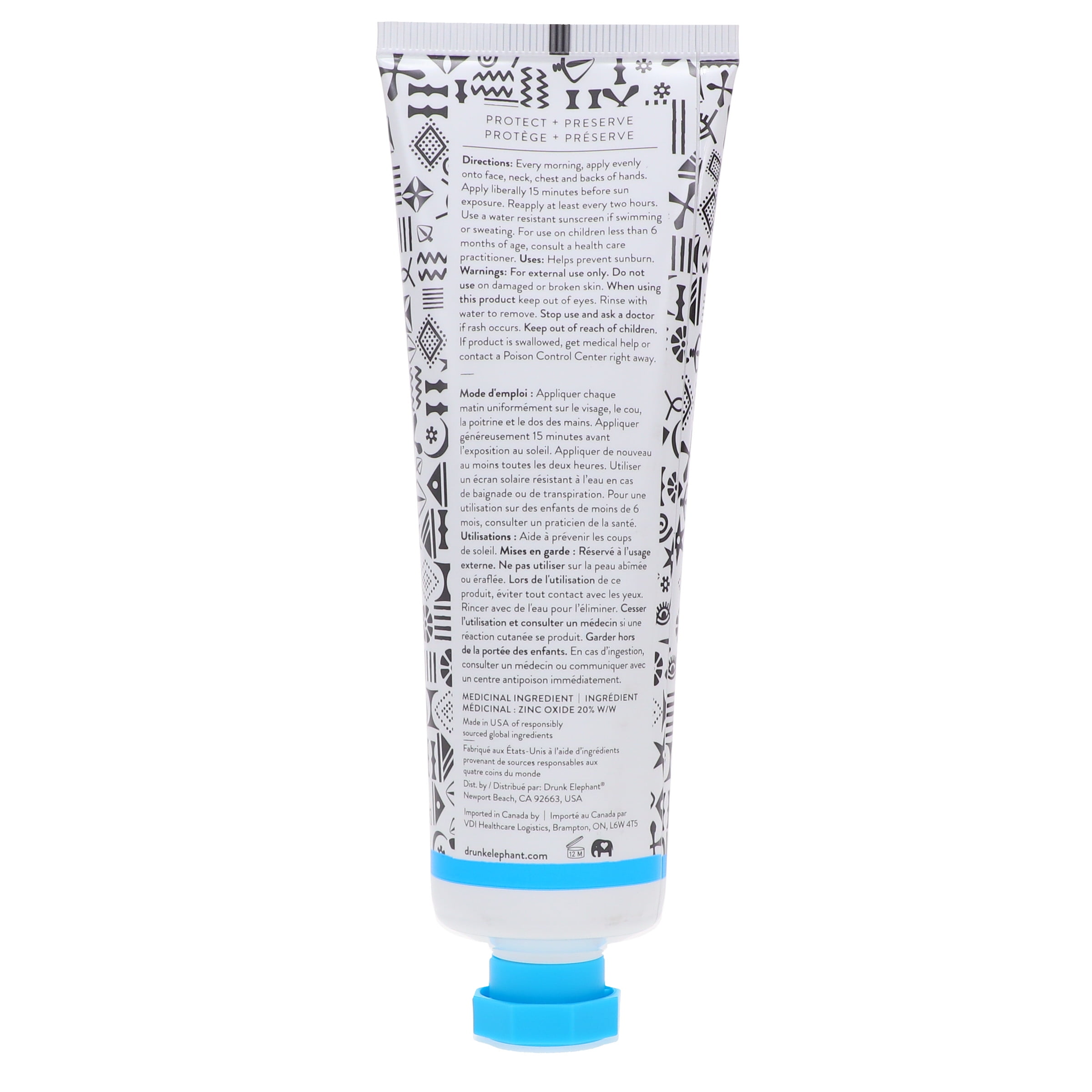 Drunk Elephant Umbra Sheer Physical Daily Defense SPF 30 3 oz