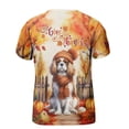 thumbnail image 2 of Happy Thanksgiving Cavalier King Charles Spaniel Give Thanks Fall Beanie Scarf Welcome All Over Print 3D Shirt Unisex Merch Dog Lover Gifts - 00020, 2 of 6