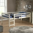 thumbnail image 2 of Walker Edison Alexander Classic Solid Wood Stackable Jr Twin over Low Loft Bunk Bed, Twin Size, White White Low Loft, 2 of 5