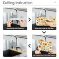 thumbnail image 5 of Yayeee Faucet Mat for Kitchen Sink 14.7" Diatomite Long Splash Guard Pad, Watercolor Sunflowers, 5 of 7