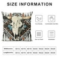 thumbnail image 5 of Boho Cow Aztec Western Bull Skull Throw Pillow Covers ,Boho Cow Aztec Western Decor, 5 of 5