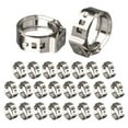 thumbnail image 6 of 25Pcs Stainless Steel Hose Clamps Single Ear Stepless For Sealing Various Hoses 6.5Mm, 6 of 9