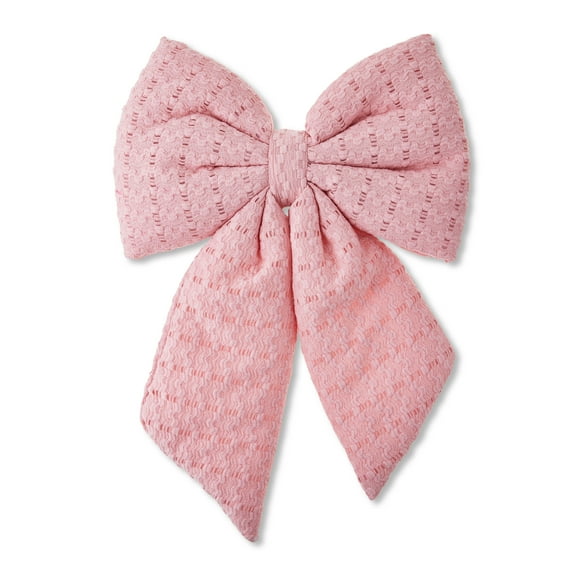 Pink Puffy Decorative Christmas Bow, 11", by Holiday Time