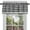 Black, variant on Traditional Elegance Buffalo Check Window Curtain Valance - 58x14 - Navy