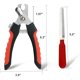 thumbnail image 5 of Cortaúñas para Perros y Gatos, Cortaúñas con Lima de Uñas - Rojo - Kit de Aseo Esencial JAMW Sencillez, 5 of 5
