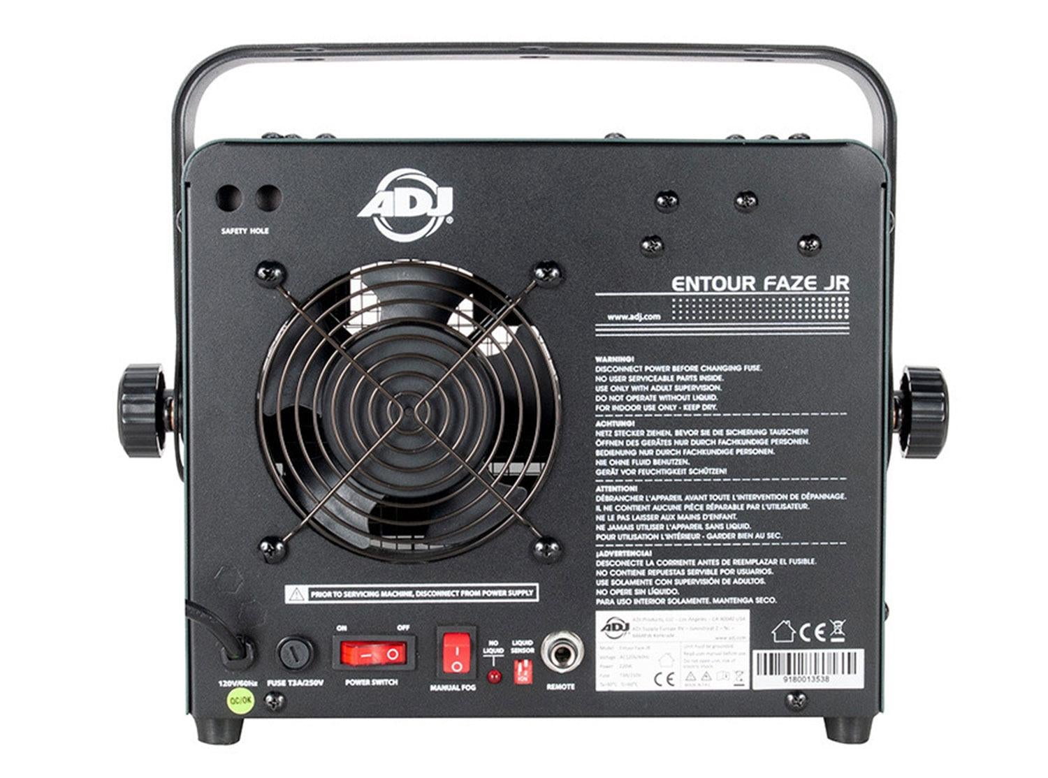 American DJ Entour Faze Jr 200-Watt Fazer Water-Based Fog Fluid Hazer Effect Machine