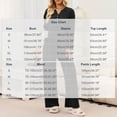 thumbnail image 3 of Usloyux Women's 2 Piece Lounge Set V Neck Long Sleeve Pullover Top and Wide Leg Pants Matching Tracksuit Outfits with Solid Casual Style, Black S, 3 of 8