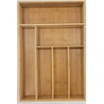 thumbnail image 1 of Solutions Bamboo silverware organizer , Drawer Organizer , kitchen drawer organizer -6 Compartments, 1 of 1
