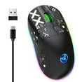 HXSJ Keyboard and Mouse Combo, Wired K68 RGB Streamer Mini Gaming