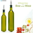 thumbnail image 5 of Containly Glass Bottle 16 oz Olive Oil/Vinegar Dispenser for Kitchen with Stainless Steel Spout, 5 of 5