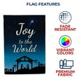 thumbnail image 4 of America Forever The Lord Has Come House Flag, 28 x 40 inch Double Sided, Joy To World Banner, Christmas Nativity Outdoor Decor, Religious Holiday Flag, Faith Yard Decoration, 4 of 4