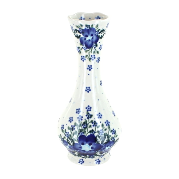 Blue Rose Polish Pottery Indoor Tabletop Melanie Small Bud Vase