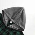 thumbnail image 5 of WIZUTIZ Short Sleeve Hoodies for Men Plaid Hooded Shirts Causal Button Down Hoody Tops Lightweight Comfort Summer Clothes, 5 of 5