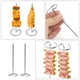 thumbnail image 5 of 6 brochetas verticales de acero inoxidable para barbacoa., 5 of 6