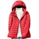 thumbnail image 1 of Parkas de manga larga para mujer, chaqueta de plumón con capucha, estilo coreano, corta, talla extra grande, chaqueta cálida de plumón blanca, abrigo para mujer, 1 of 8