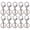 Gun Black, variant on Suodoka 10 Pieces Lobster Clasp Key Chains, Non Fading Plated DIY Accessories (Silver) - 1.0 x 2.4 inches / 25 x 62 mm
