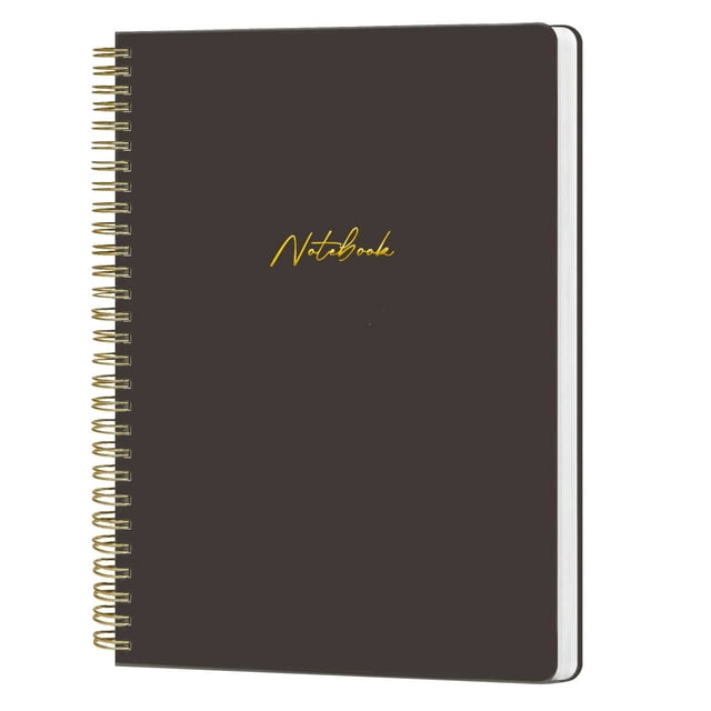 Harpily Notebook Journal Double Coil Planner A5 Work Schedule Notebook Multi Functional Notebook for Various Occasions Suitable for Work Study Travel and Daily Records One Size Black