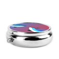 thumbnail image 3 of ZICANCN Round Pill Box Organizer with 3 Compartment, Angry Whale Portable Travel Pill Cases for Pocket or Purse, 3 of 6