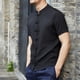thumbnail image 5 of Camisetas Tops, Ropa De Estilo Chino Traje Tang - Camisa De Manga Corta Negra De Kung Fu para Hombres, 5 of 6