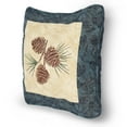 thumbnail image 6 of Donna Sharp Cabin Raising Pine Cone Decorative Embroidered Square Throw Pillow, 6 of 8