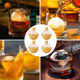 thumbnail image 5 of Moldes para cubitos de hielo: bandeja redonda para bolas de hielo, para whisky, escocés, 5 of 5