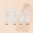 thumbnail image 2 of Unique Bargains 4 Pcs Travel Size Toiletries Bottles Containers Leakproof Squeezable Refillable Travel Bottles Set White, 2 of 5