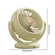 thumbnail image 2 of Mini ventilador vibratorio ventilador silencioso recargable por USB para sala de estar (chapado en verde), 2 of 6